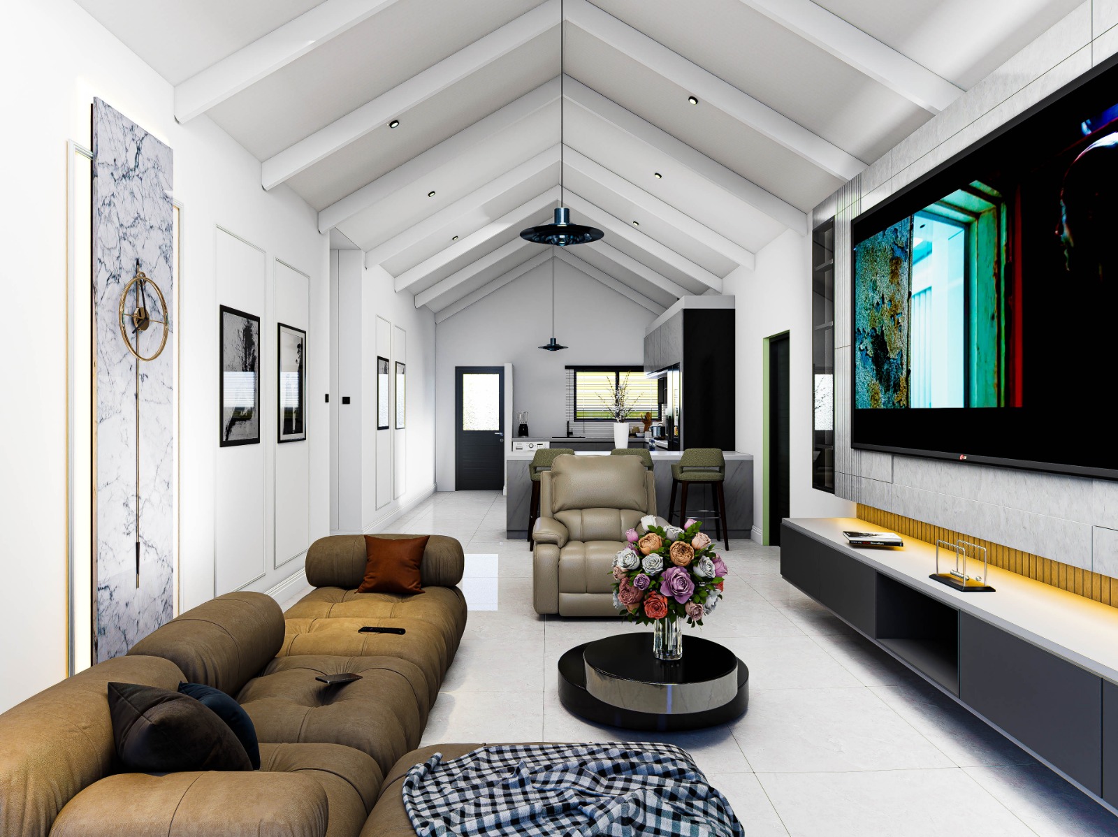 Modern Minimalist Living Space