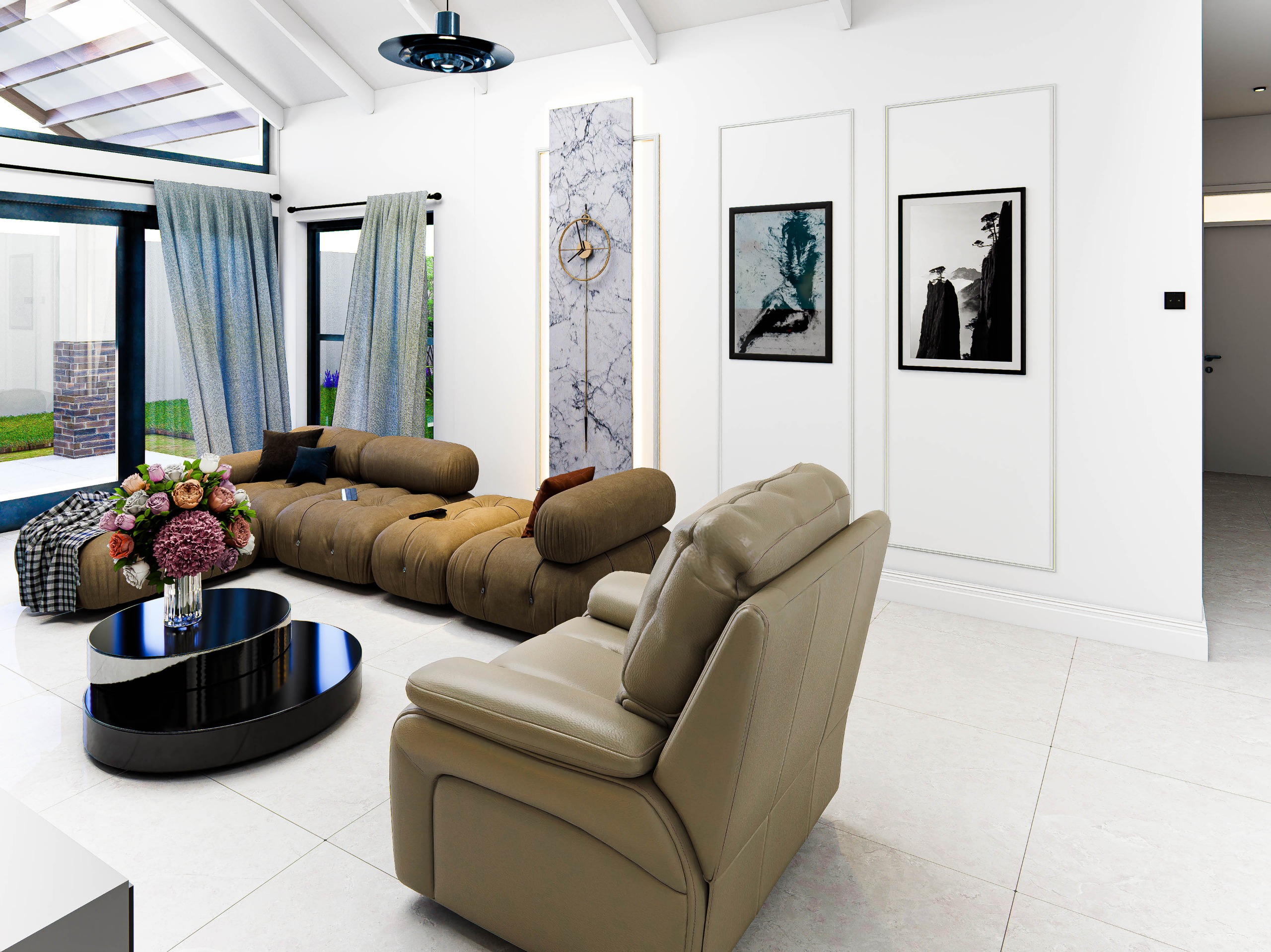 Warm Contemporary Interior